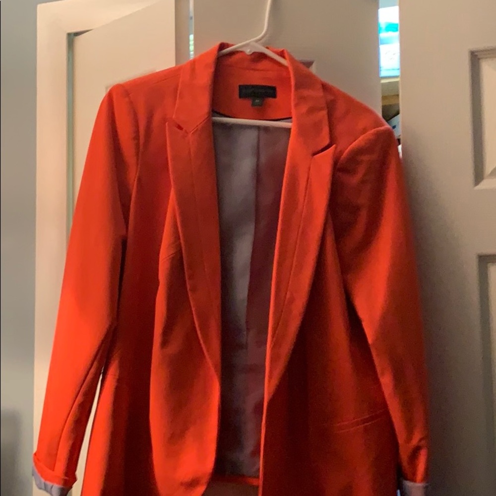 Orange blazer super cute
